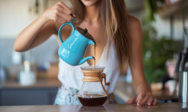 Překapávaná káva